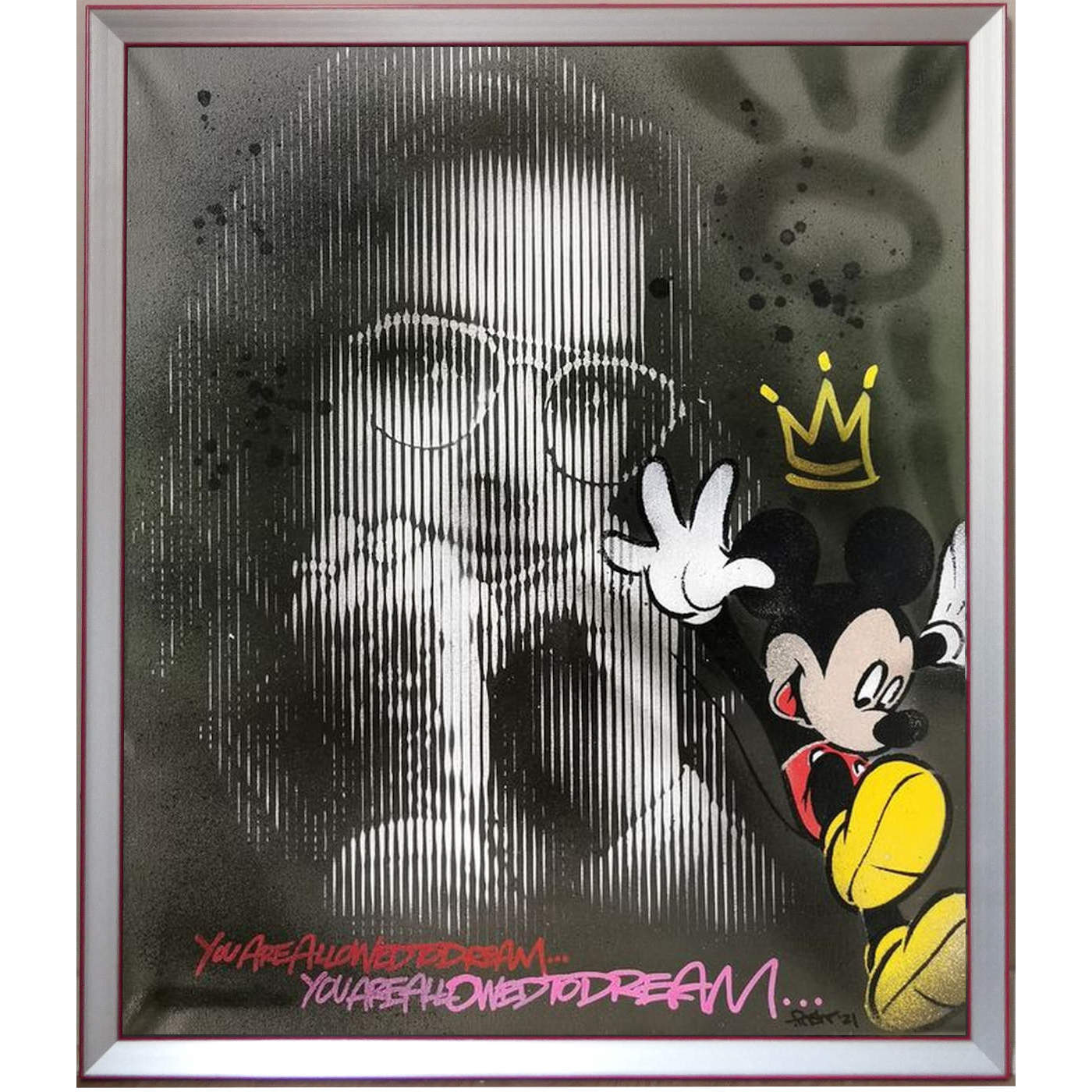 Pnshr (XX-XXI) - "Dreams" - Spray on canvas w/ COA 2021