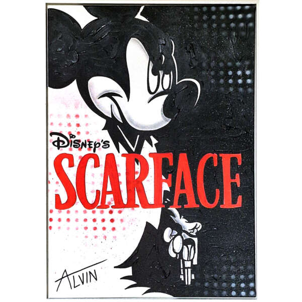 Scarface - Mickey Mouse as "Tony Montana"