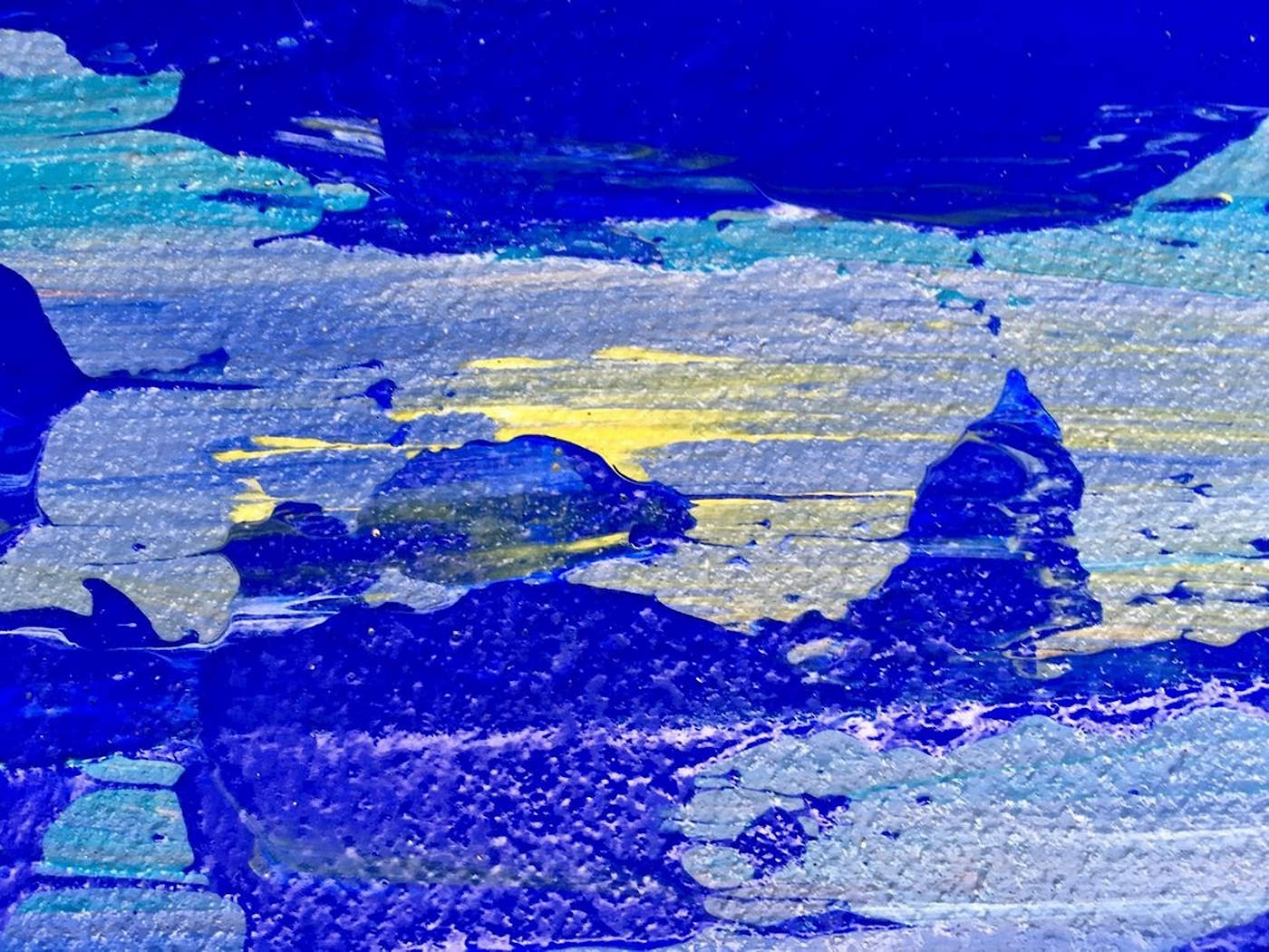 AnettKm - "the colors of the lake II" abstract – Bild 2