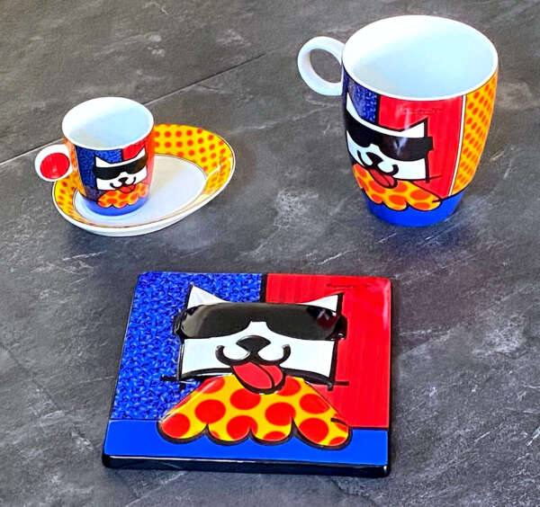 Romero Britto (1963) - LA CAT, porcelain set