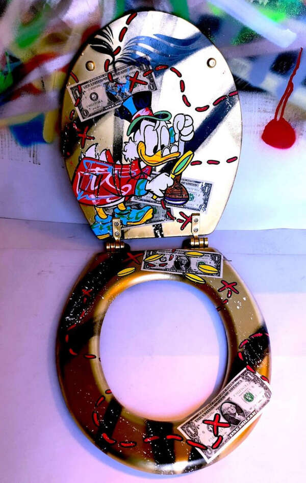Uncle Scrooge - Toilet Seat No.7 (GOLD)
