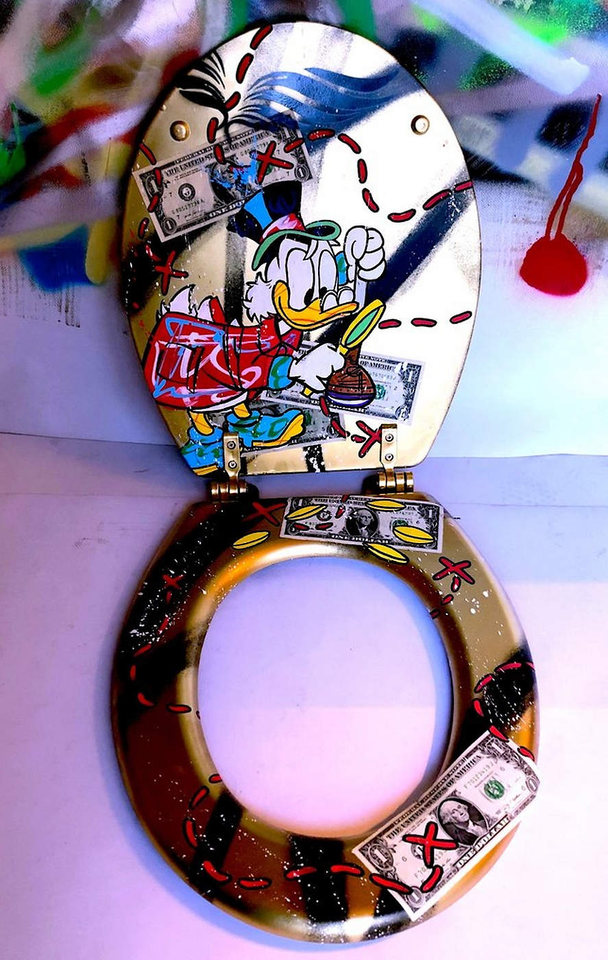 Uncle Scrooge - Toilet Seat No.7 (GOLD)
