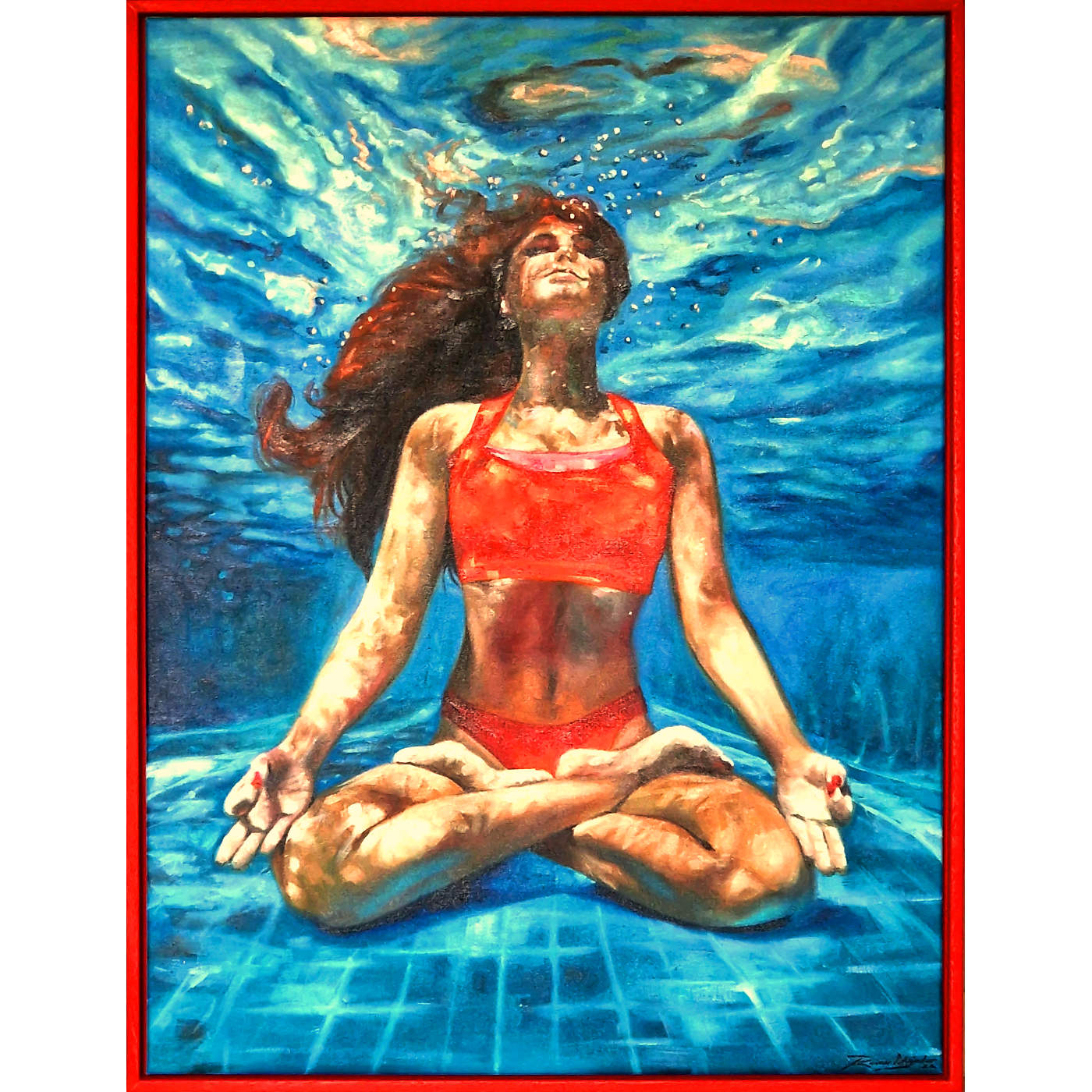 Reinier Alejandro (XX-XXI) - Meditando de la serie Inmersión